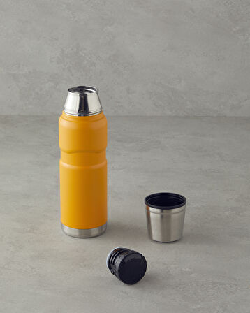 English Home HeatLock Çelik Bardaklı Travel Mug 500 ml Turuncu
