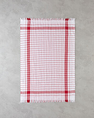 Evelyn Pamuk Polyester Kurulama Bezi 40x60 cm Kırmızı