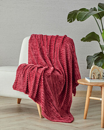 Cozy Oasis Supersoft Tv Battaniye 120x160 cm Bordo