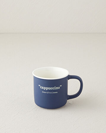 English Home Phoebe Cappucino New Bone China Kupa 200 ml Lacivert