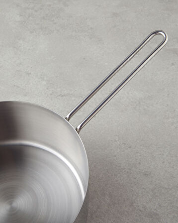 SauceMate Paslanmaz Çelik 2'li Sos Tencere Seti 14-16 cm Silver