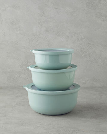 English Home Sara Plastik 3'lü Saklama Kabı Mint