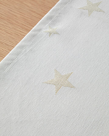 English Home Talisman Star Polyester Runner 40x140 cm Gold