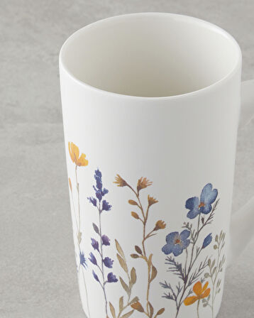 Gardenia Elegance New Bone China Kupa 500 ml Renkli