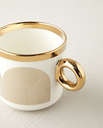 English Home Gold Helix New Bone China Kupa 380 ml Gold