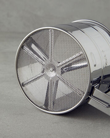 Rowena Paslanmaz Çelik Un Eleği Mutfak Gereci 10 cm Gri