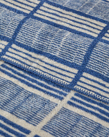 English Home Menor Raya Akrilik Çift Kişilik Battaniye 200x220 cm Indigo-Mavi