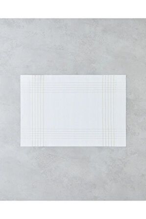 Lea Pvc 4'lü Amerikan Servis 30x45 cm Beyaz Gold