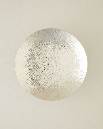 Adora Metal Dekoratif Tepsi 28.5 x 28.5 x 9 cm Silver