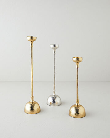 Vera Metal Dekoratif Obje 9x9x30 cm Gold