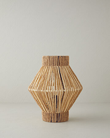 English Home Silva Kağıt İp Abajur 12x25x32 cm Natural