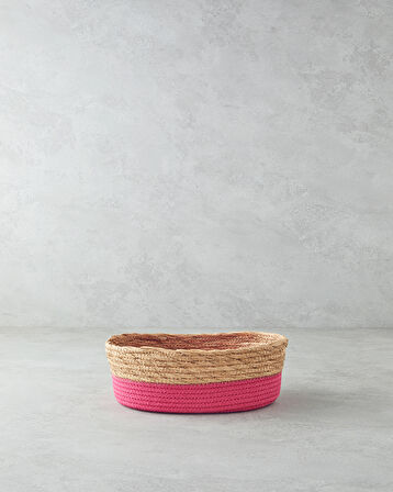 English Home Colorful Lines Kağıt İp Sepet Pembe