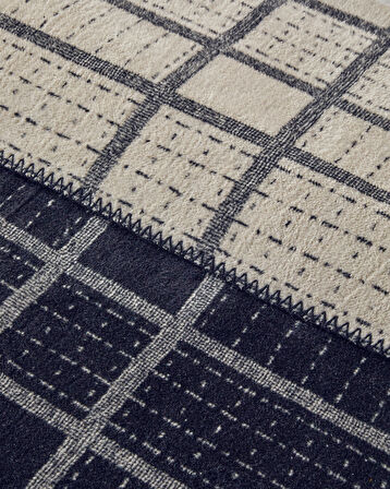 English Home Intense Stripe Pamuklu Çift Kişilik Battaniye 200x220 cm Siyah