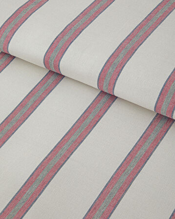 English Home Cool Stripe İpliği Boyalı Tek Kişilik Nevresim Takımı 160x220 cm Bordo-Yeşil