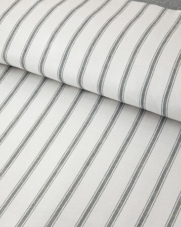 English Home Pure Stripe İpliği Boyalı Tek Kişilik Nevresim Takımı 160x220 cm Yeşil