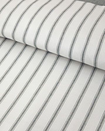 English Home Pure Stripe İpliği Boyalı Çift Kişilik Nevresim Takımı 200x220 cm Yeşil