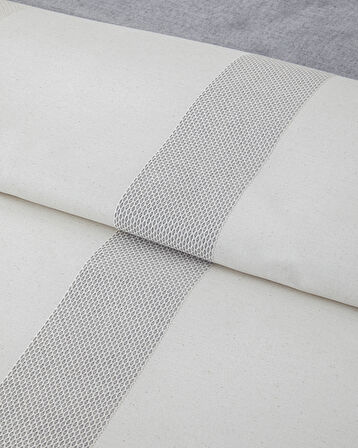 English Home Bold Braid İpliği Boyalı Çift Kişilik Nevresim Takımı 200x220 cm Gri
