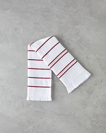 Stria Pamuk Polyester Kurulama Bezi 30x50 cm Bordo