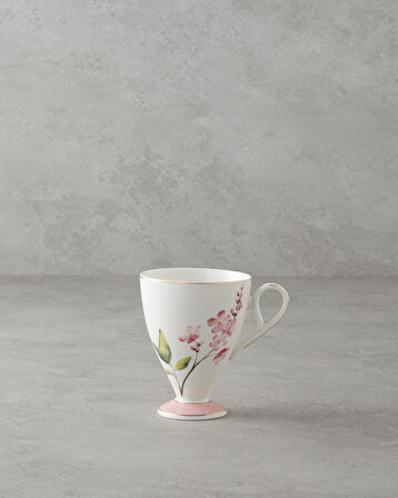 Valentina New Bone China Kupa 300 ml Pembe