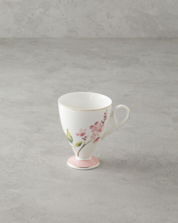 Valentina New Bone China Kupa 300 ml Pembe