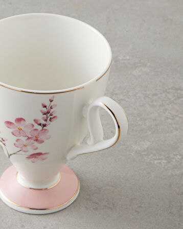 Valentina New Bone China Kupa 300 ml Pembe