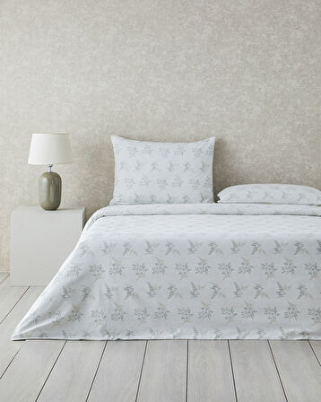 English Home Crispy Bloom Pamuk Tek Kişilik Nevresim Takımı Yeşil
