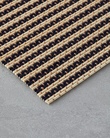 Serene Bambu 4'lü Amerikan Servis 30x45 cm Siyah-Krem