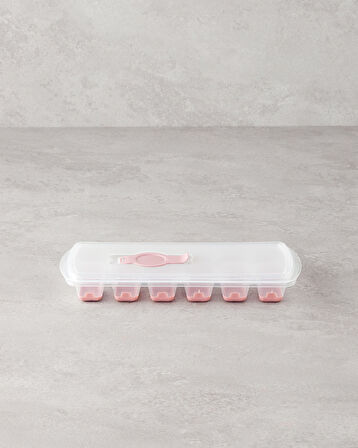 English Home Virginie Plastik Buz Kalıbı 24x10 cm Pembe