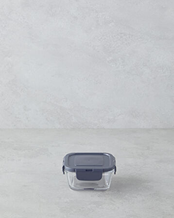 English Home Fresh Ware Cam Saklama Kabı 375 ml Gri