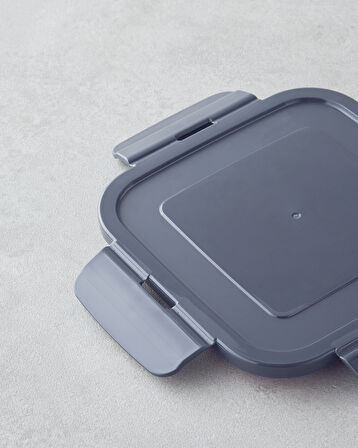 English Home Fresh Ware Cam Saklama Kabı 375 ml Gri