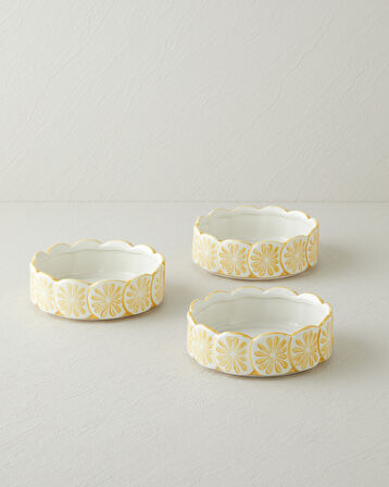 Lemon Stoneware Kase 15,5 cm Sarı