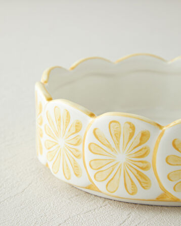 Lemon Stoneware Kase 15,5 cm Sarı