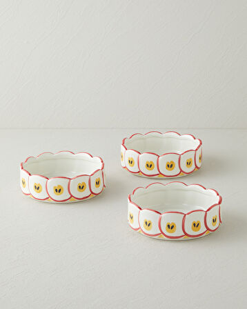 Apple Stoneware Kase 15,5 cm Kırmızı