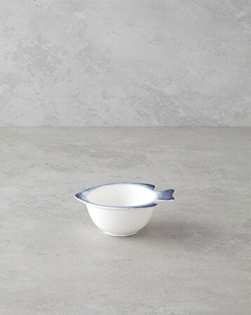 Marinova Porselen Çerezlik 13 cm Mavi-Beyaz
