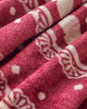 romantic memories Akrilik Tv Battaniye 130x170 cm Vişne