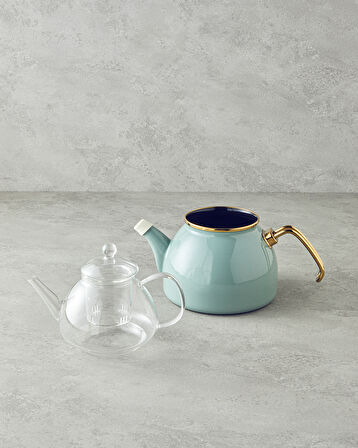 English Home Eliza Emaye Çaydanlık Mint