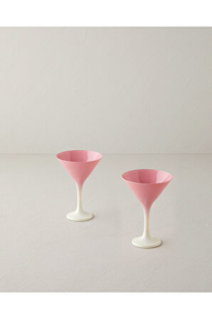 Whitney Cam 2'li Cup 175 ml Pembe - Krem