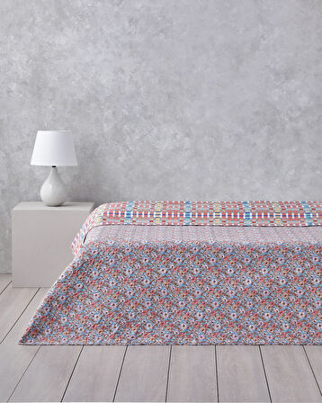 Ruby Blossom Çift Kişilik Çok Amaçlı Örtü 200x220 cm Kırmızı