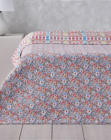 Ruby Blossom Çift Kişilik Çok Amaçlı Örtü 200x220 cm Kırmızı