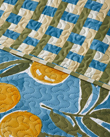 Lemon Delight King Size Çok Amaçlı Örtü 240x220 cm Sarı