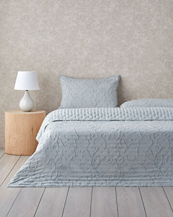 Verdant Jacquard Çift Kişilik Yatak Örtüsü Takımı 200x220 cm Yeşil