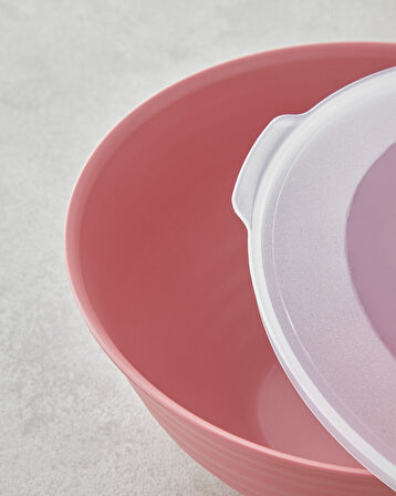 English Home Deanna Plastik 3 Parça Saklama Kabı 1-2-3 Lt Pembe