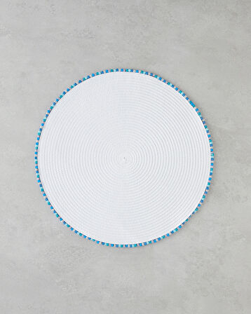 Fern PP 2'li Amerikan Servis 38 cm Beyaz - Mavi
