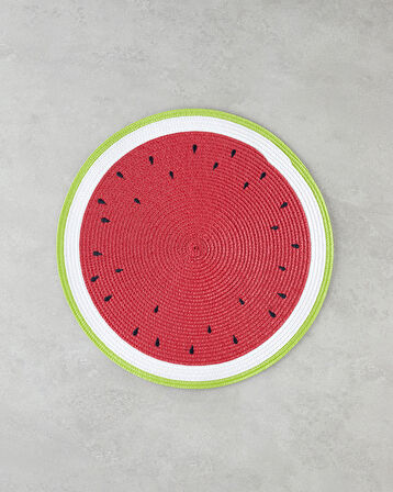 Summer Watermelon PP 2'li Amerikan Servis 38 cm Kırmızı