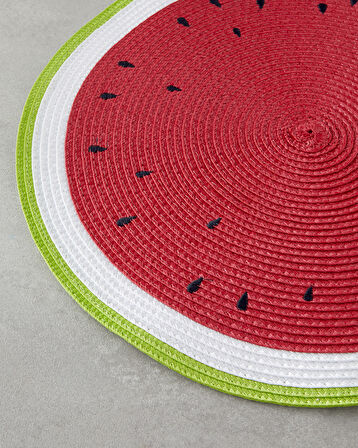 Summer Watermelon PP 2'li Amerikan Servis 38 cm Kırmızı