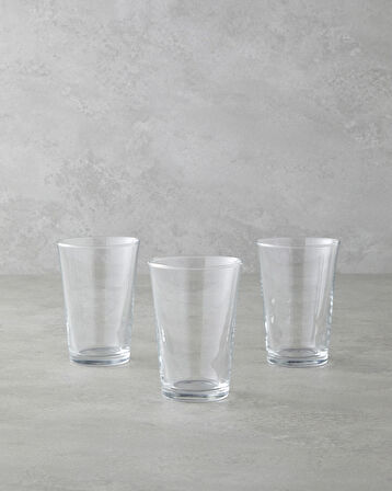 Hues Cam 3'lü Bardak 290 ml Şeffaf