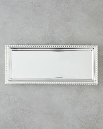 Treas Metal Tepsi 40x17 Cm Silver