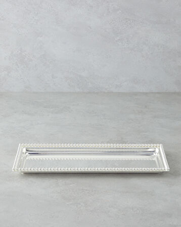 Treas Metal Tepsi 40x17 Cm Silver