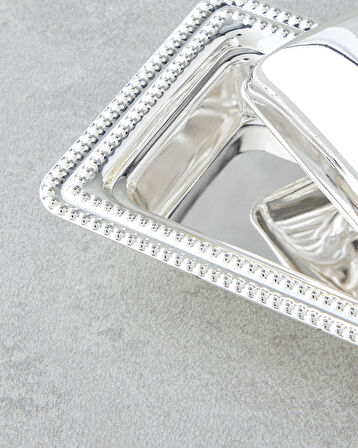 Reflection Metal Kapaklı Sunumluk 12x8 cm Silver