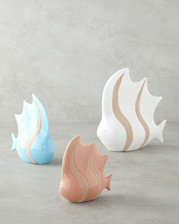 Seafish Biblo 20,5x9,5x22 cm Beyaz